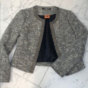 Tory burch tweed blazer